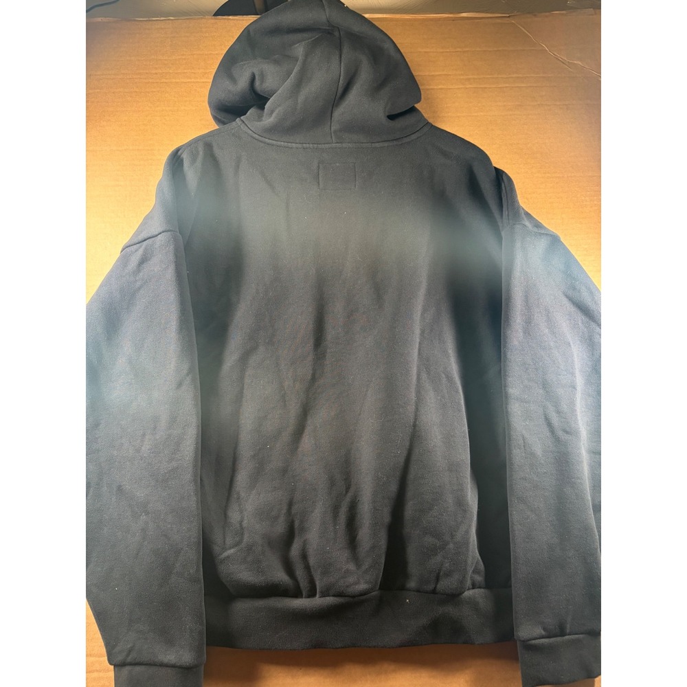 Ford PacSun Hoodie Mens Medium Black Zip Up Sweatshirt New Oversized Graphic - Picture 2 of 11